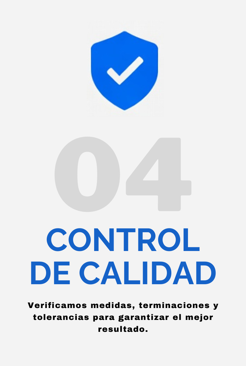 Control de calidad de la pieza