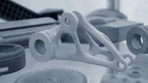 Piezas terminadas mediante impresión 3D